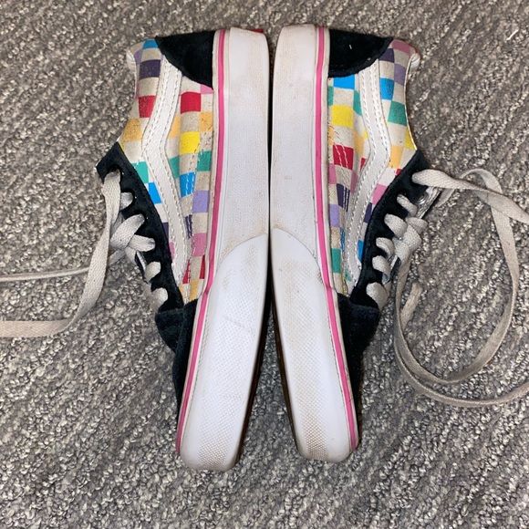 Kids Checkerboard Old Skool Vans 13 - Picture 6 of 10